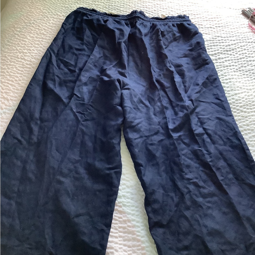 Women’s Navy Drawstring Lounge Pants - Picture 4 of 6
